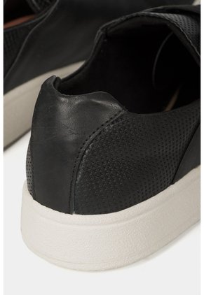 Mocasines Plataforma De Cuero Grabado Mocasines Plataforma De Cuero Grabado Negro 36 VÉLEZ