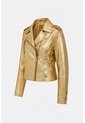 Chaqueta Biker De Cuero Folia Efecto Craquelado Para Mujer Royal Inti Chaqueta Biker De Cuero Folia Efecto Craquelado Para Mujer Royal Inti Dorado XL VÉLEZ de Vélez