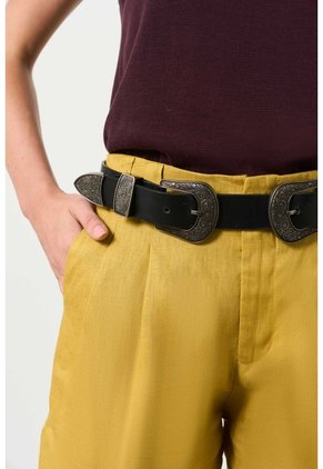 Short En Lino Mira Para Mujer Short En Lino Mira Para Mujer Amarillo Limon 10 VÉLEZ