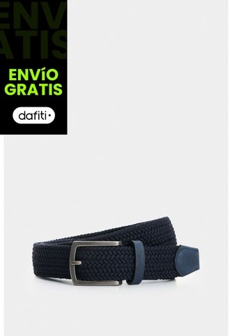 Cinturón Trenzado De Cuero Para Hombre Tyvi 2.0 Cinturón Trenzado De Cuero Para Hombre Tyvi 2.0 Azul Oscuro 38 VÉLEZ Vélez