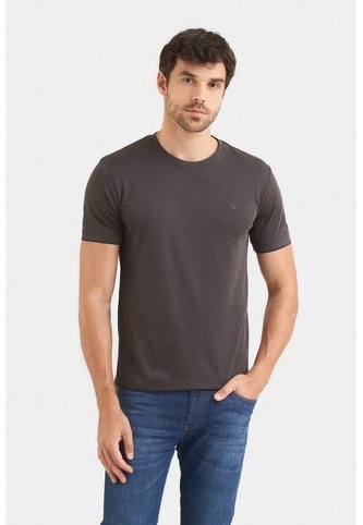 Camiseta Micropima Arizona Para Hombre Semi Ajustada Camiseta Micropima Arizona Para Hombre Semi Ajustada Negro L VÉLEZ Vélez