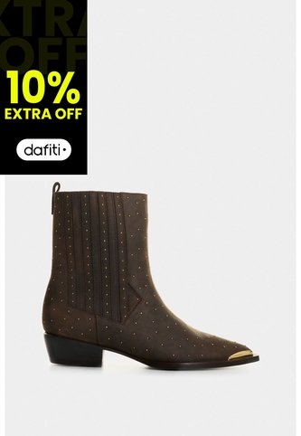 Botines Caña Baja De Cuero Para Mujer Kiwa Botines Caña Baja De Cuero Para Mujer Kiwa Cafe 37 VÉLEZ Vélez