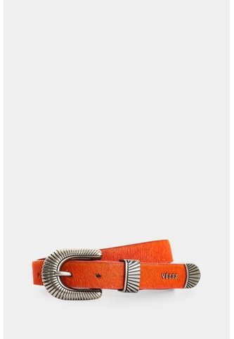 Cinturón Unifaz En Cuero Pelo Para Mujer Tierra Cinturón Unifaz En Cuero Pelo Para Mujer Tierra Naranja L VÉLEZ Vélez
