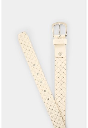 Cinturón Unifaz En Cuero Para Mujer Maia Cinturón Unifaz En Cuero Para Mujer Maia Crema XL VÉLEZ