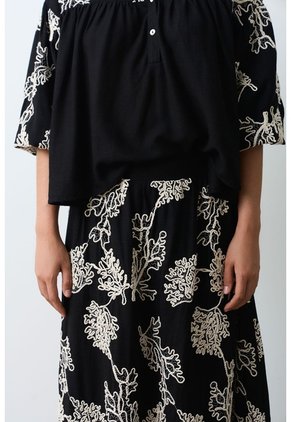 Falda Maxi Con Recogidos Para Mujer Bruma Falda Maxi Con Recogidos Para Mujer Bruma Negro 14 VÉLEZ