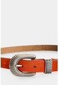 Cinturón Unifaz En Cuero Pelo Para Mujer Tierra Cinturón Unifaz En Cuero Pelo Para Mujer Tierra Naranja L VÉLEZ de Vélez