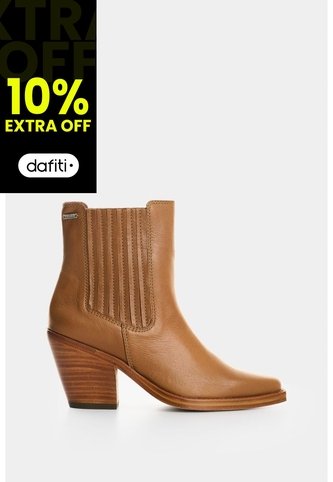 Botines De Cuero Para Mujer Solaris Botines De Cuero Para Mujer Solaris Miel 38 VÉLEZ Vélez