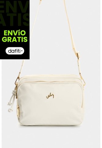 Manos Libres En Lona Y Cuero Para Mujer Square Manos Libres En Lona Y Cuero Para Mujer Square Blanco VÉLEZ Vélez