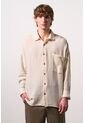 Camisa Manga Larga De Lino Para Hombre Siloli Camisa Manga Larga De Lino Para Hombre Siloli Crema XS VÉLEZ de Vélez
