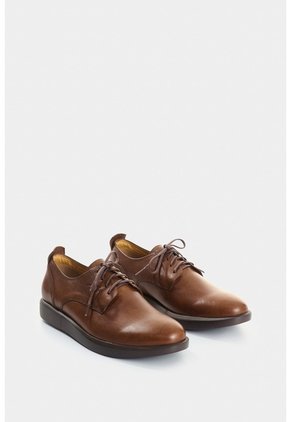 Zapatos De Cordón De Cuero Para Hombre Borneo 3 Zapatos De Cordón De Cuero Para Hombre Borneo 3 Miel 39 VÉLEZ