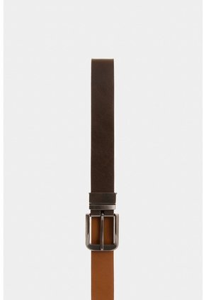 Cinturón Doble Faz Ravello De Cuero Para Hombre Hexagonal Cinturón Doble Faz Ravello De Cuero Para Hombre Hexagonal Cafe 36 VÉLEZ