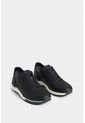 Tenis Vuelos De Cuero Para Hombre Combinación De Texturas Tenis Vuelos De Cuero Para Hombre Combinación De Texturas Negro 45 VÉLEZ de Vélez