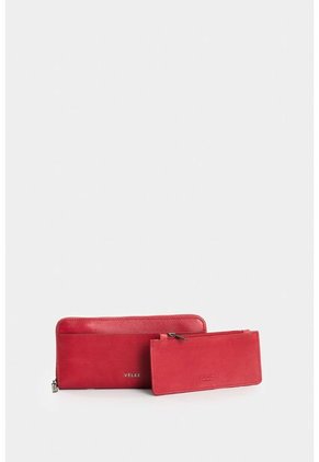 Billetera Porta Chequera De Cuero Para Mujer Esmeralda Billetera Porta Chequera De Cuero Para Mujer Esmeralda Rojo VÉLEZ