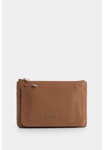 Cosmetiquera Arándano De Cuero Para Mujer Doble Bolsillo Cosmetiquera Arándano De Cuero Para Mujer Doble Bolsillo Miel VÉLEZ Vélez