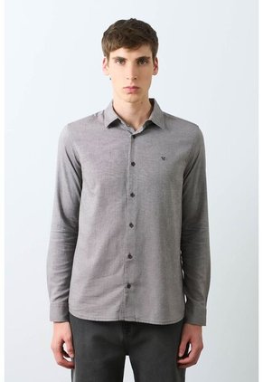 Camisa Oxford Manga Larga Calagua Para Hombre Semifitted Camisa Oxford Manga Larga Calagua Para Hombre Semifitted Tabaco L VÉLEZ