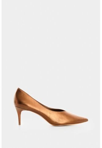 Tacones Jacinto De Cuero Para Mujer Stiletto Tacones Jacinto De Cuero Para Mujer Stiletto Bronce 40 VÉLEZ Vélez
