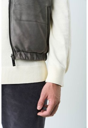 Chaleco Sika De Cuero Para Hombre Doble Faz Chaleco Sika De Cuero Para Hombre Doble Faz Gris XL VÉLEZ