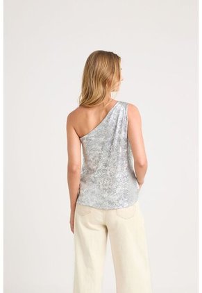 Camiseta Calas En Tejido De Punto Para Mujer Efecto Drapeado Camiseta Calas En Tejido De Punto Para Mujer Efecto Drapeado Plata XL Vélez