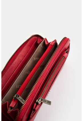Billetera Porta Chequera De Cuero Para Mujer Esmeralda Billetera Porta Chequera De Cuero Para Mujer Esmeralda Rojo VÉLEZ