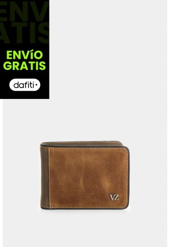 Billetera De Cuero Para Hombre Lines 2.0 Billetera De Cuero Para Hombre Lines 2.0 Beige VÉLEZ Vélez