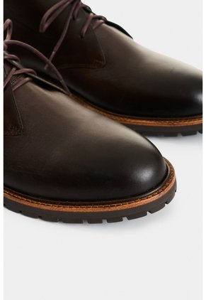 Botines De Cuero Para Hombre Ocean Botines De Cuero Para Hombre Ocean Cafe 44 VÉLEZ