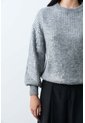 Sweater Tejido Oversized Para Mujer Nácar Sweater Tejido Oversized Para Mujer Nácar Gris M VÉLEZ de Vélez