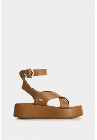 Sandalia Plataforma De Cuero Para Mujer Mentha Sandalia Plataforma De Cuero Para Mujer Mentha Miel 40 VÉLEZ Vélez