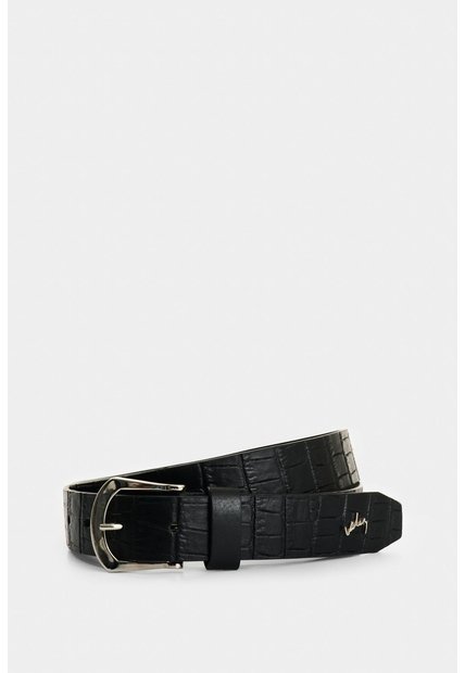 Cinturón Unifaz Pradera De Cuero Para Mujer Grabado Cinturón Unifaz Pradera De Cuero Para Mujer Grabado Negro S VÉLEZ