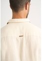Camisa Manga Corta Lino Para Hombre Bordado Vz Camisa Manga Corta Lino Para Hombre Bordado Vz Arena XL VÉLEZ de Vélez