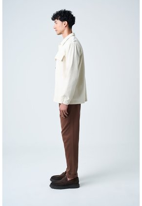 Sobrecamisa Modica Para Hombre Oversized Sobrecamisa Modica Para Hombre Oversized Crema L VÉLEZ