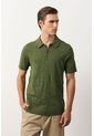 Polo Manga Corta Tejida Para Hombre Anam Polo Manga Corta Tejida Para Hombre Anam Verde Oliva XXL VÉLEZ de Vélez