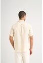 Camisa Manga Corta Lino Para Hombre Bordado Vz Camisa Manga Corta Lino Para Hombre Bordado Vz Arena XL VÉLEZ de Vélez