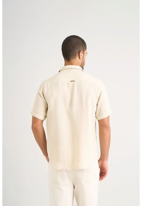 Camisa Manga Corta Lino Para Hombre Bordado Vz Camisa Manga Corta Lino Para Hombre Bordado Vz Arena XL VÉLEZ