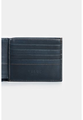 Billetera De Cuero Para Hombre Costuras 3 Billetera De Cuero Para Hombre Costuras 3 Azul Oscuro VÉLEZ