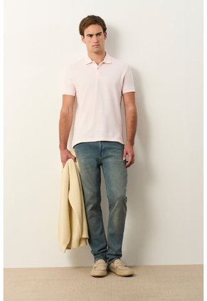 Polo Manga Corta Essential Para Hombre Textura Polo Manga Corta Essential Para Hombre Textura Natural S VÉLEZ