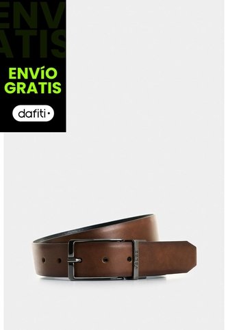 Cinturón Doble Faz De Cuero Para Hombre Nila Cinturón Doble Faz De Cuero Para Hombre Nila Miel 40 VÉLEZ Vélez