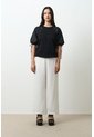 Camiseta En Lino Y Tejido De Punto Para Mujer Gael Camiseta En Lino Y Tejido De Punto Para Mujer Gael Negro S VÉLEZ de Vélez
