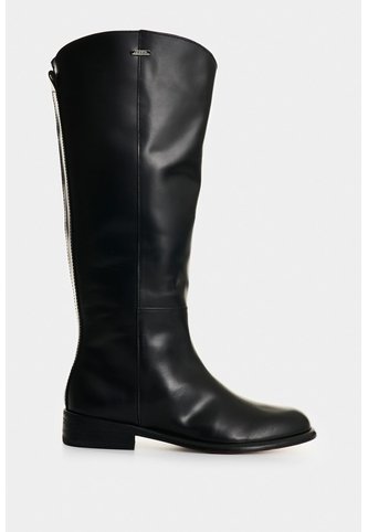 Botas De Cuero Para Mujer Kalahari Botas De Cuero Para Mujer Kalahari Negro 38 VÉLEZ Vélez