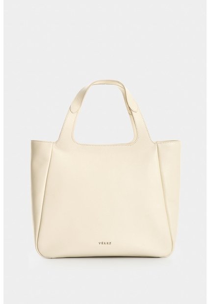 Shopping De Cuero Para Mujer Ailana Shopping De Cuero Para Mujer Ailana Crema VÉLEZ