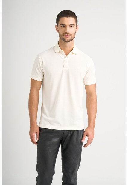 Polo Lucca Manga Corta Para Hombre Texturizada Polo Lucca Manga Corta Para Hombre Texturizada Crema L VÉLEZ