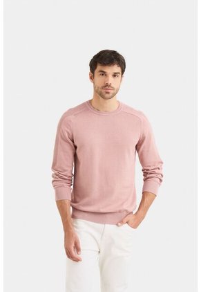 Sweater Tejido En Algodón Para Hombre Manga Ranglan Sweater Tejido En Algodón Para Hombre Manga Ranglan Rosado M VÉLEZ