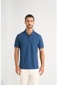 Polo Para Hombre Semi Fit Detalle Jacquard Polo Para Hombre Semi Fit Detalle Jacquard Azul Oscuro XL VÉLEZ de Vélez