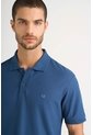 Polo Para Hombre Semi Fit Detalle Jacquard Polo Para Hombre Semi Fit Detalle Jacquard Azul Oscuro XL VÉLEZ de Vélez