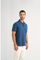 Polo Para Hombre Semi Fit Detalle Jacquard Polo Para Hombre Semi Fit Detalle Jacquard Azul Oscuro XL VÉLEZ de Vélez