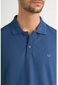 Polo Para Hombre Semi Fit Detalle Jacquard Polo Para Hombre Semi Fit Detalle Jacquard Azul Oscuro XL VÉLEZ de Vélez