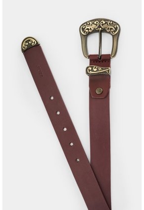 Cinturón Unifaz En Cuero Para Mujer Cattia Cinturón Unifaz En Cuero Para Mujer Cattia Vinotinto XL VÉLEZ