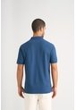 Polo Para Hombre Semi Fit Detalle Jacquard Polo Para Hombre Semi Fit Detalle Jacquard Azul Oscuro XL VÉLEZ de Vélez
