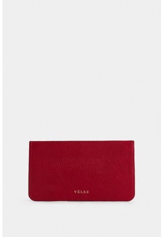 Porta Tarjetas Ava De Cuero Para Mujer Detalle Jacquard Porta Tarjetas Ava De Cuero Para Mujer Detalle Jacquard Rojo VÉLEZ Vélez