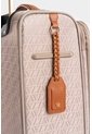 Maleta De Viaje Bloom En Jacquard Para Mujer Apliques Cuero Maleta De Viaje Bloom En Jacquard Para Mujer Apliques Cuero Beige VÉLEZ de Vélez
