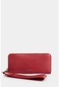 Billetera Porta Chequera De Cuero Para Mujer Arezzo Billetera Porta Chequera De Cuero Para Mujer Arezzo Rojo VÉLEZ de Vélez